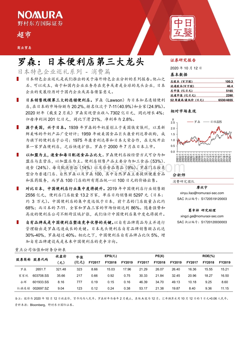 罗森：日本便利店第三大龙头.pdf_第1页