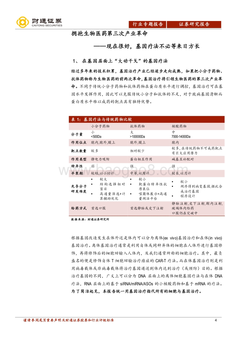 拥抱生物医药第三次革命（上）：上篇-未来已来，基因治疗根基稳固.pdf_第4页