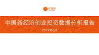 2019年Q1中国新经济创业投资数据分析报告.pdf