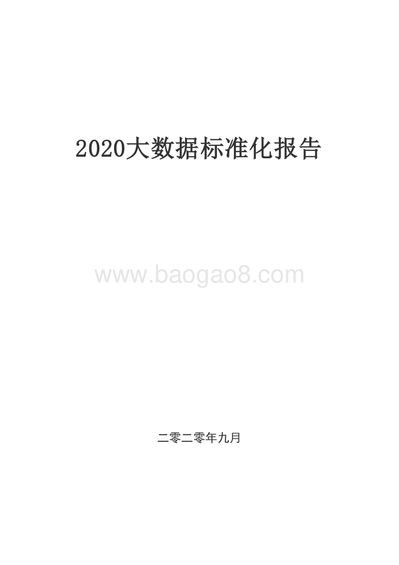 2020大数据标准化报告.docx_第1页