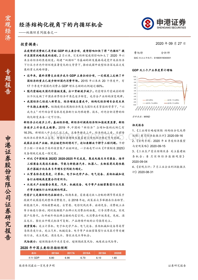 双循环系列报告之一：经济结构化视角下的内循环机会.pdf_第1页