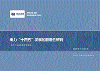 电力“十四五”发展的前瞻性研判.pdf