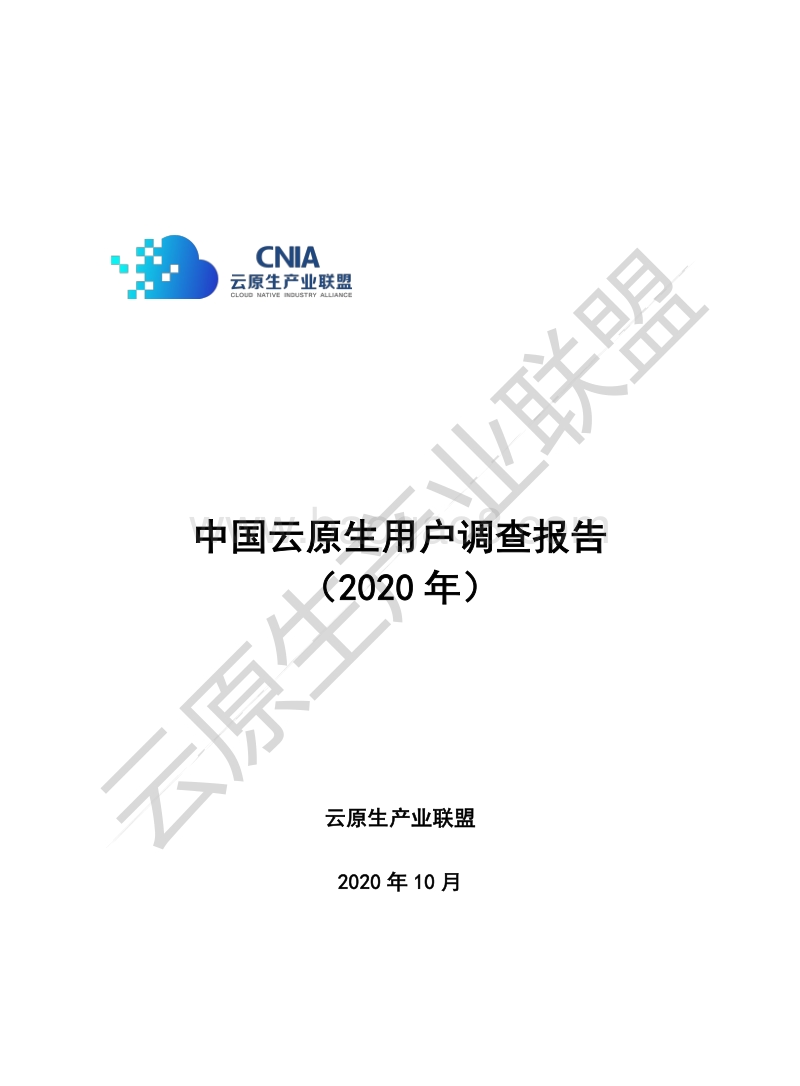 2020年中国云原生用户调查报告.pdf_第1页