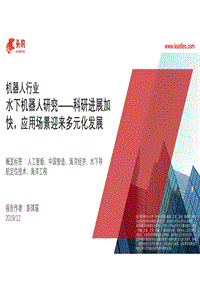 水下机器人研究：科研进展加快，应用场景迎来多元化发展.pdf
