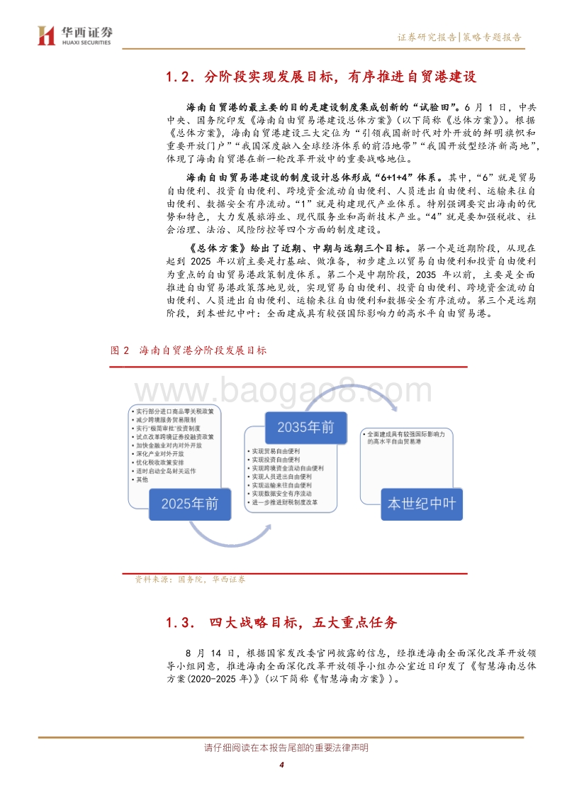 海南自贸港政策分析系列之一：政策红利持续释放重点关注免税、旅游、基建机会.pdf_第4页