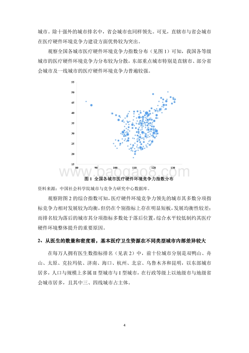 中国城市医疗硬件环境竞争力专题报告.pdf_第4页