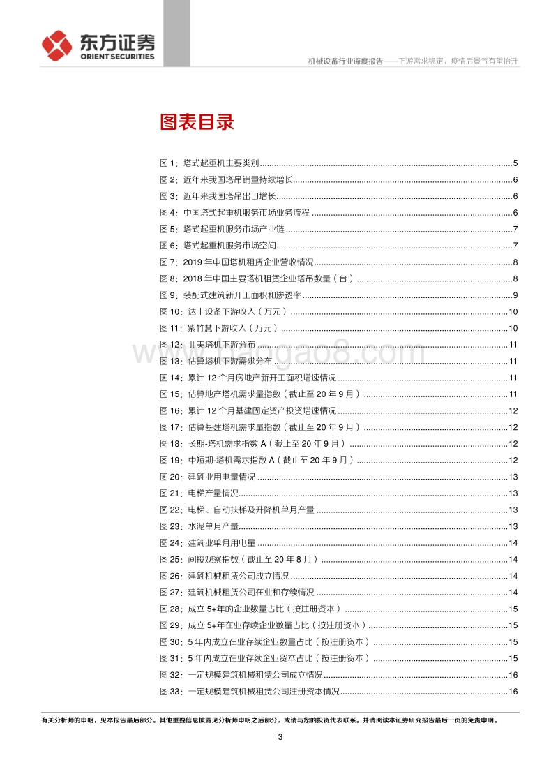 四个指数观察塔式起重机景气度：下游需求稳定，疫情后景气有望抬升.pdf_第3页