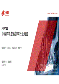 2020年中国汽车液晶仪表行业概览.pdf