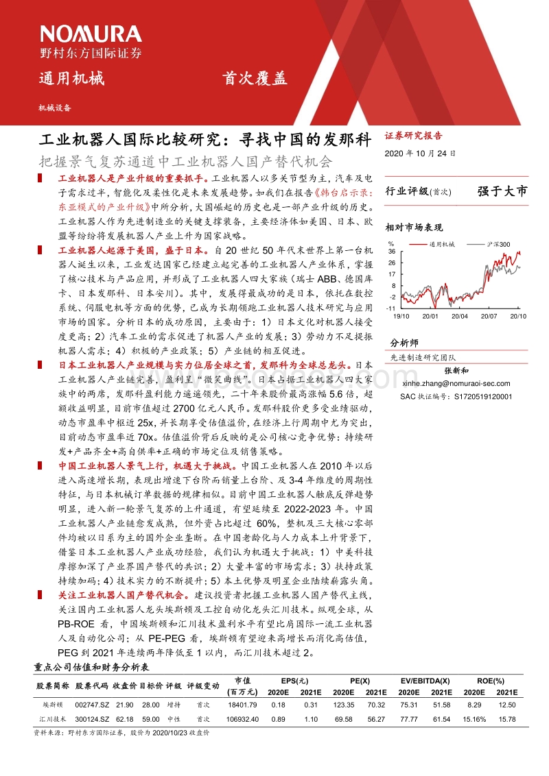 工业机器人国际比较研究：寻找中国的发那科：把握景气复苏通道中工业机器人国产替代机会.pdf_第2页