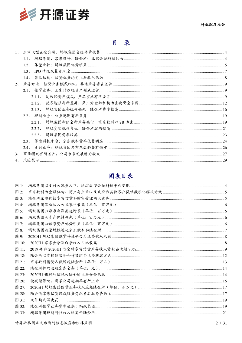 金融科技巨头之间的角逐：蚂蚁集团、京东数科和陆金所比较分析.pdf_第2页