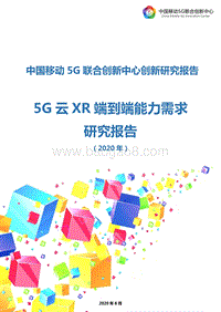2020年5G云XR端到端能力需求研究报告.pdf