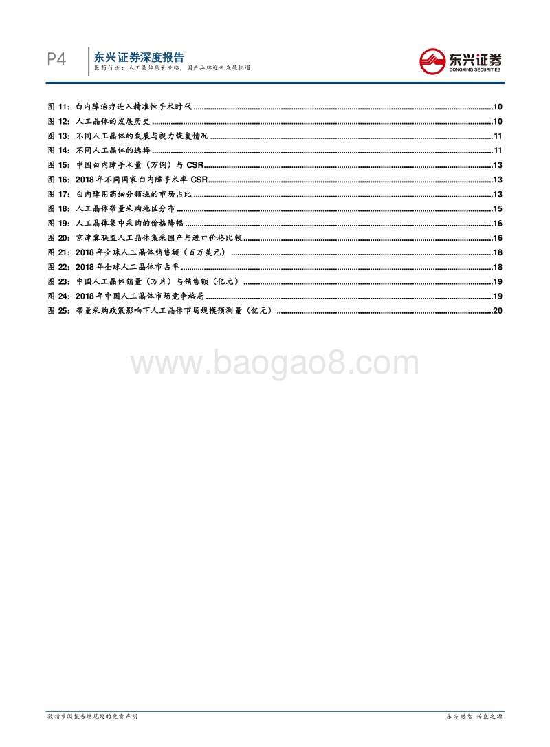眼科行业专题报告系列之一——医药行业：人工晶体集采来临，国产品牌迎来发展机遇.pdf_第4页