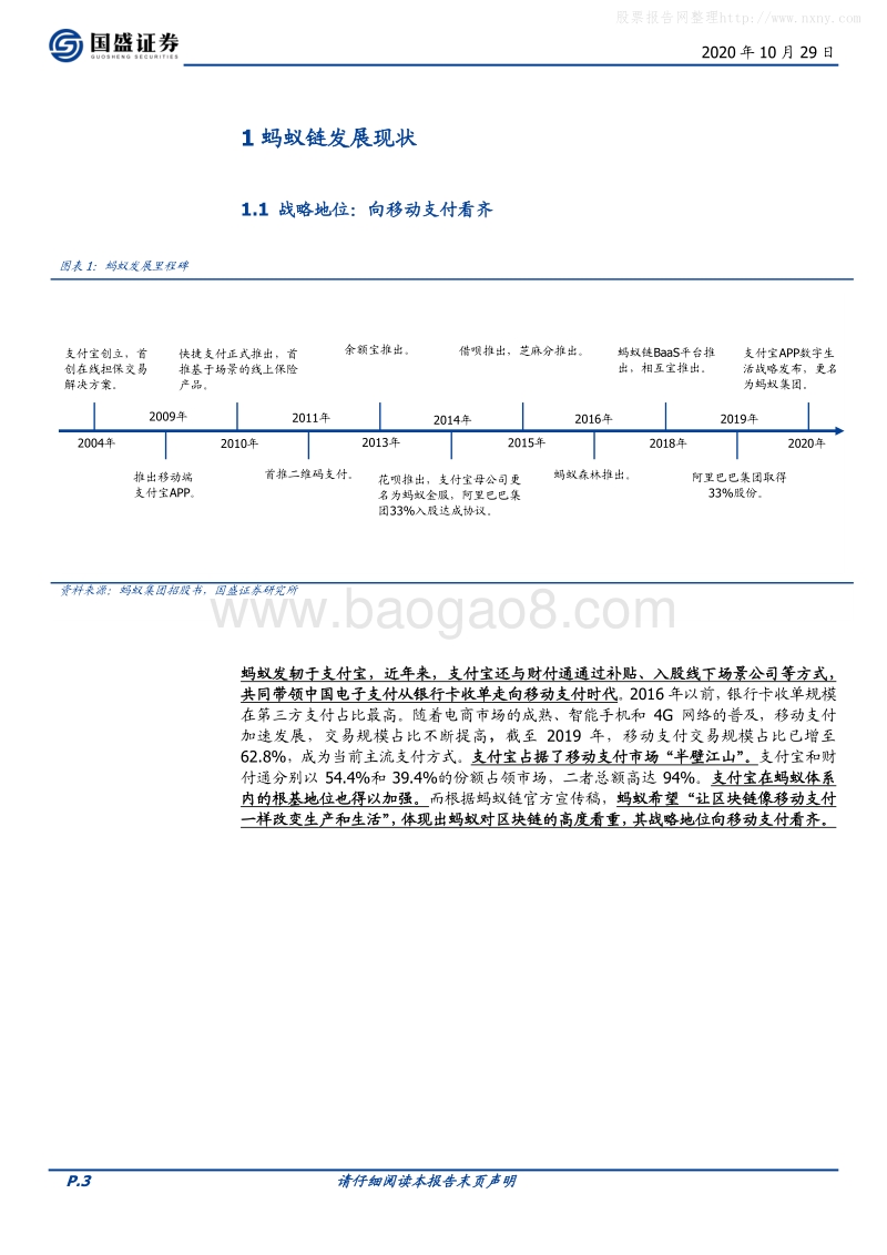 区块链行业深度：百链争锋，蚂蚁链优势与挑战何在？.pdf_第3页