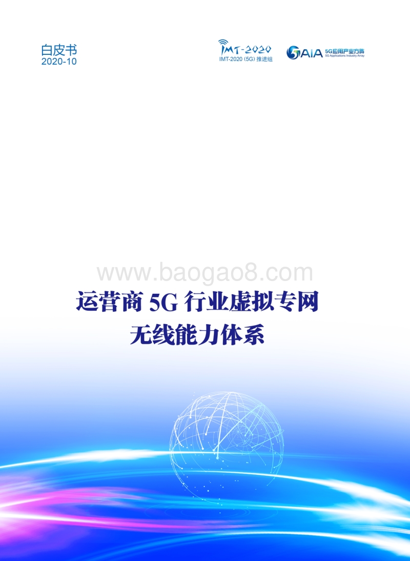 运营商5G行业虚拟专网无线能力体系白皮书.pdf_第1页
