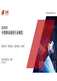 2020年中国移动通信行业概览.pdf