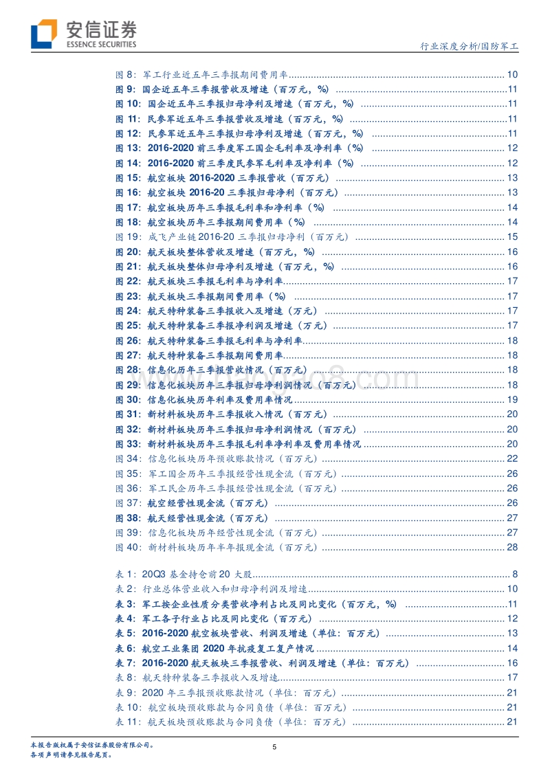 军工行业2020年三季报综述.pdf_第5页