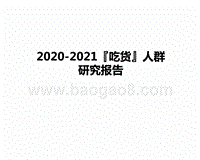 2020-2021『吃货』人群研究报告.pptx