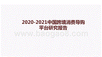 2020-2021中国跨境消费导购平台研究报告.pptx