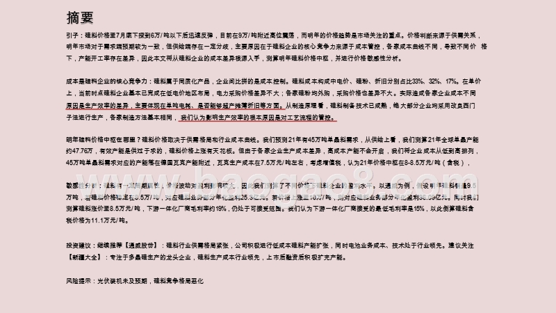 2020-2021硅料核心竞争力和价格洞察报告.pptx_第2页