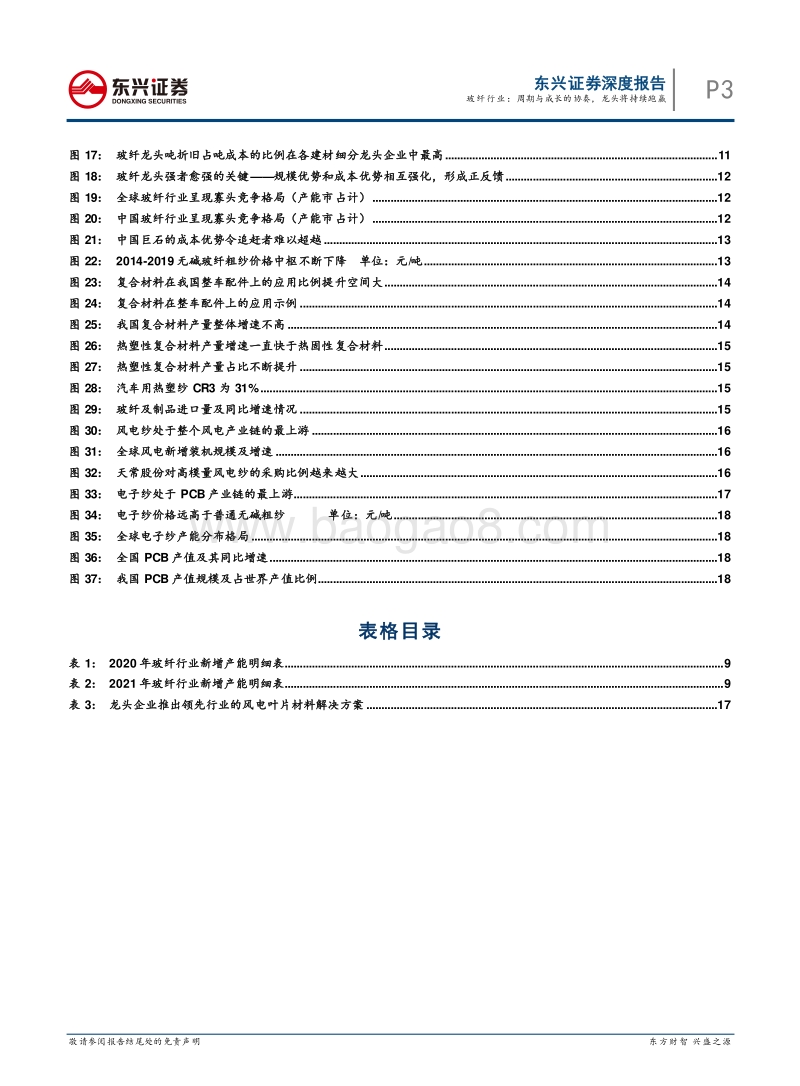 玻纤行业：周期与成长的协奏，龙头将持续跑赢.pdf_第3页