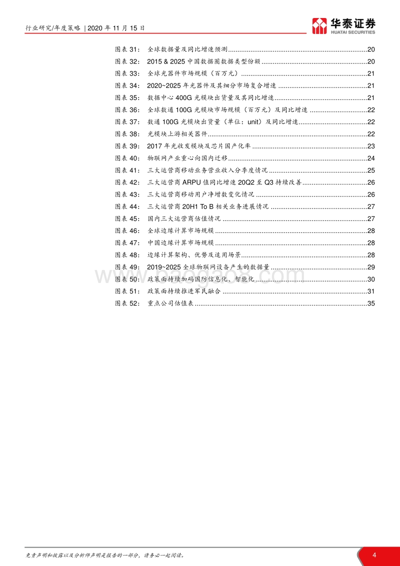 通信行业2021年度策略：拥抱数字化转型的时代浪潮.pdf_第4页