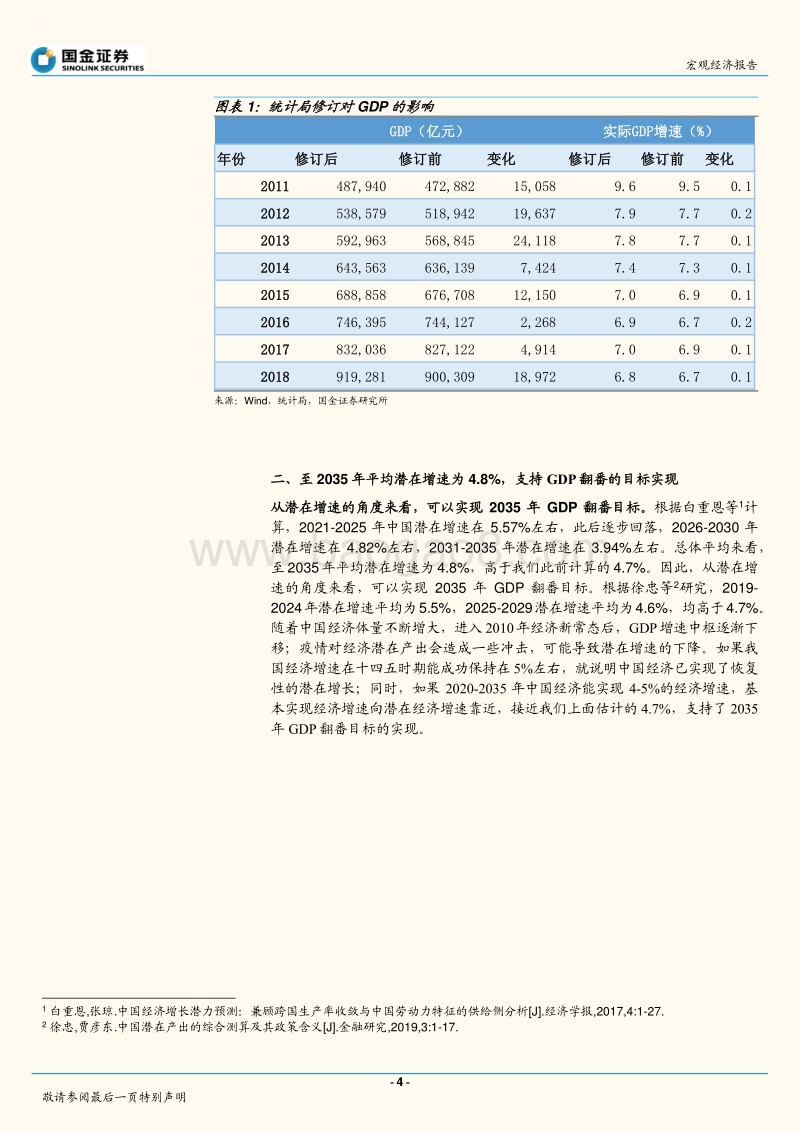 十四五系列之二：2035年中国能再度实现GDP翻番吗？.pdf_第4页