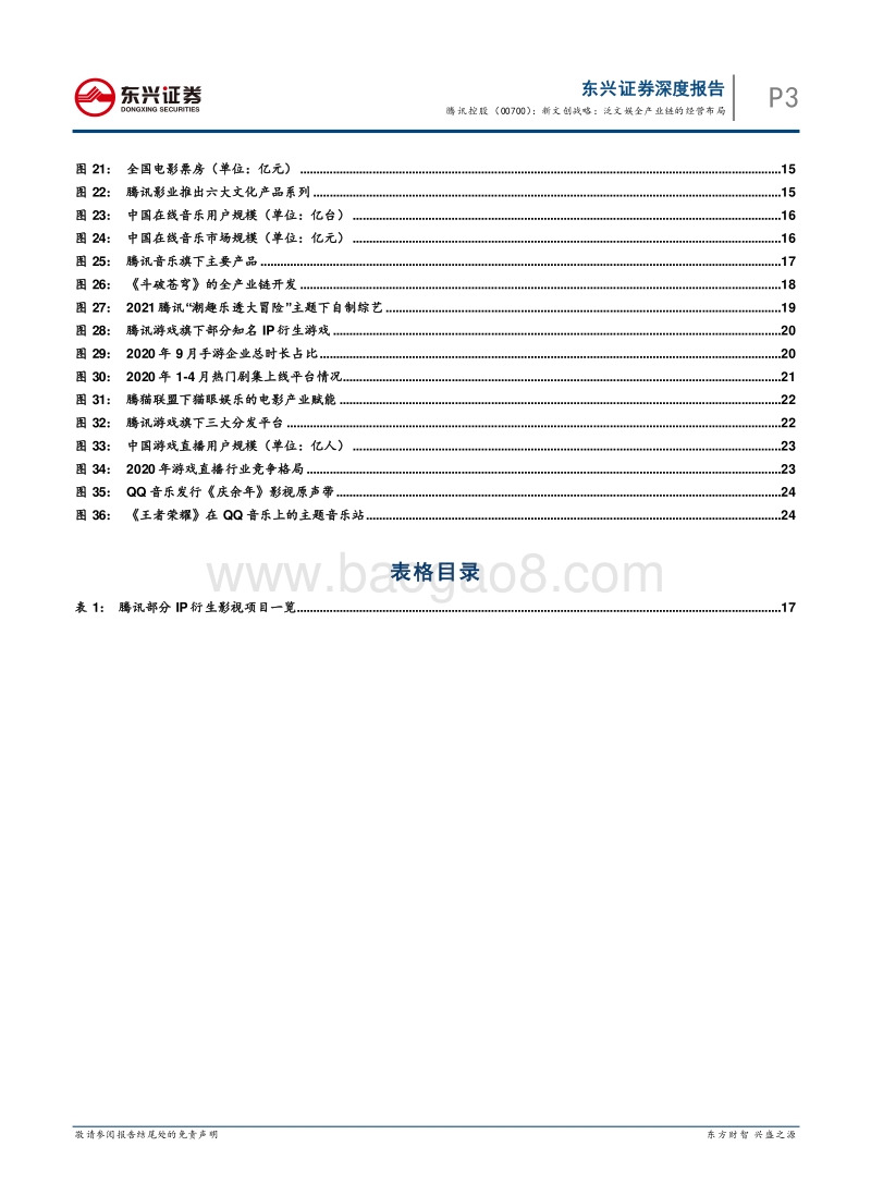 腾讯控股：新文创战略：泛文娱全产业链的经营布局.pdf_第3页