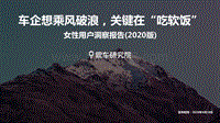 2020版女性用户洞察报告：车企想乘风破浪，关键在“吃软饭”.pdf