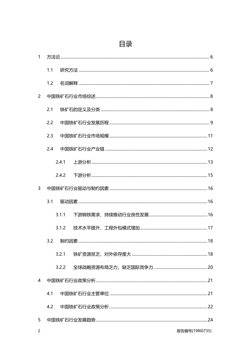 2019年中国铁矿石行业概览.pdf_第2页