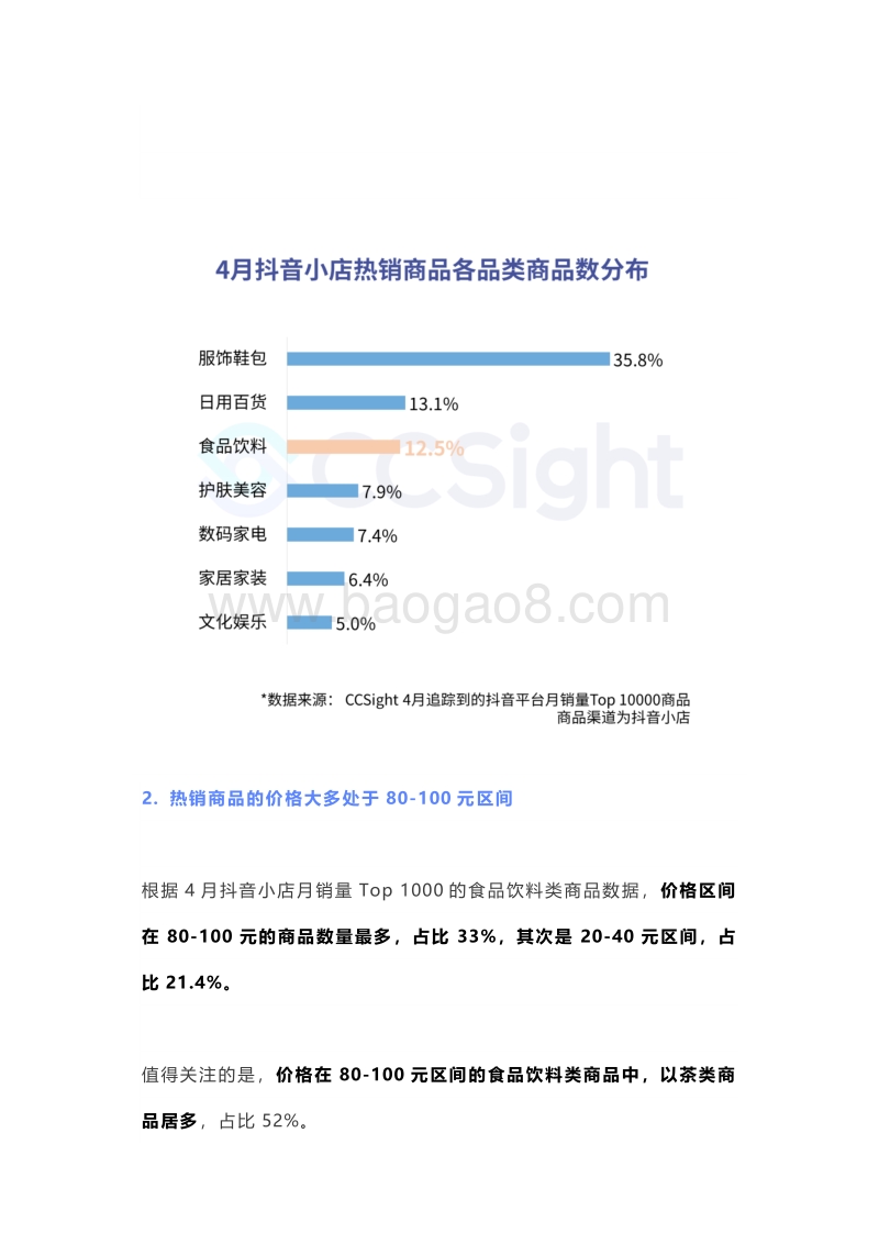 2020年4月食品饮料行业抖音营销分析.pdf_第3页