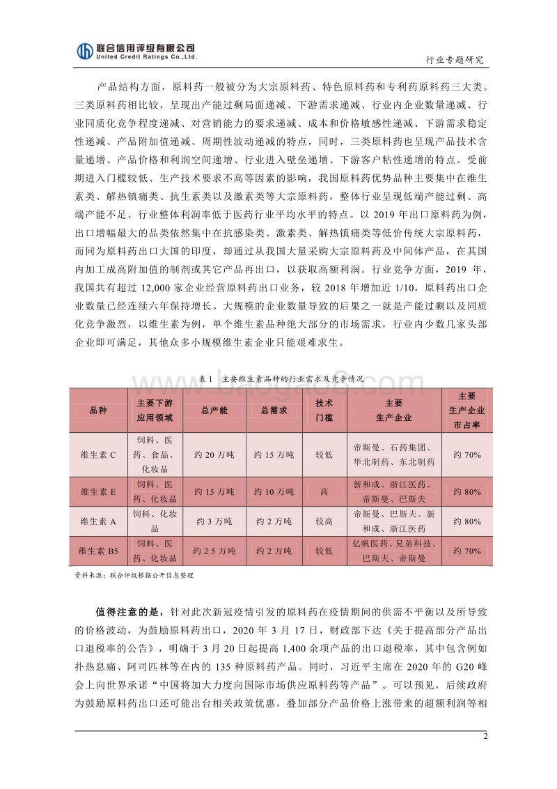 后疫情时代，我国原料药行业面临机遇下的隐忧.pdf_第2页