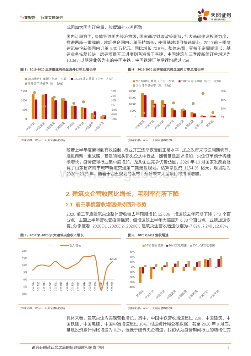 建筑央企2020年三季报汇总分析.pdf_第5页