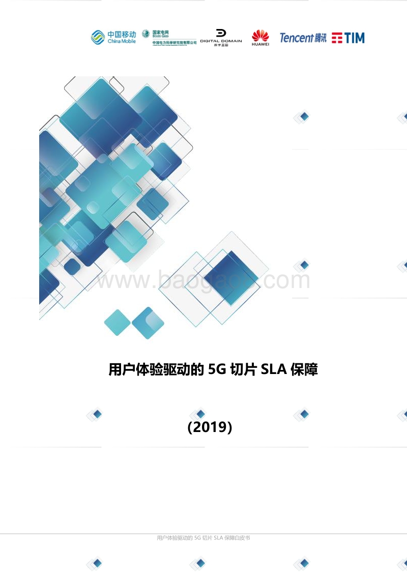 2019用户体验驱动的5G切片SLA保障白皮书.pdf_第1页