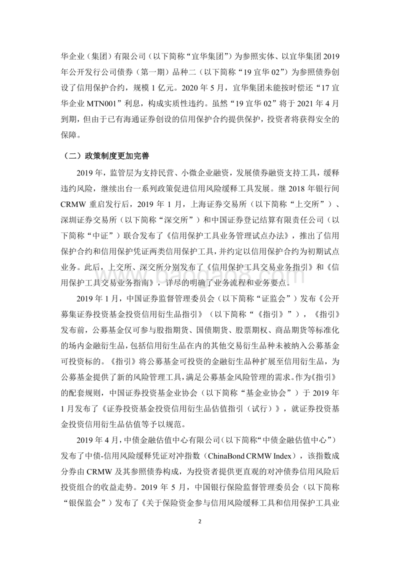 2019年信用风险缓释工具市场研究报告.pdf_第2页