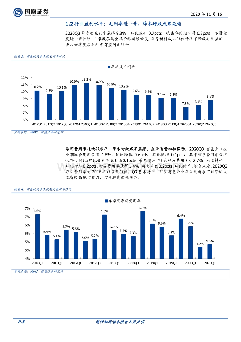 有色金属行业2020三季报分析：基本面延续向好，业绩兑现有力.pdf_第5页