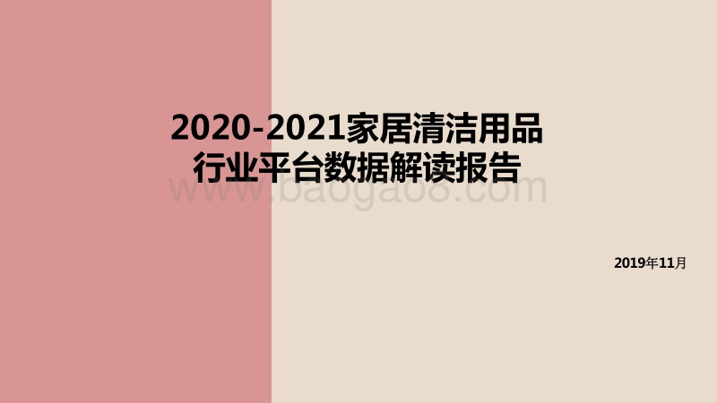 2020-2021家居清洁用品行业平台数据解读报告.pdf_第1页
