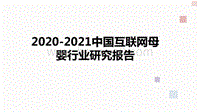 2020-2021中国互联网母婴行业研究报告.pdf