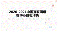2020-2021中国互联网母婴行业研究报告.pptx