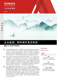 2021年A股市场展望：走出疫情，新环境中重启转型.pdf