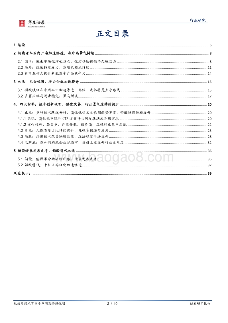 新能源锂电池系列报告之年度策略：全球新能源车加速渗透，锂电池高景气持续.pdf_第2页