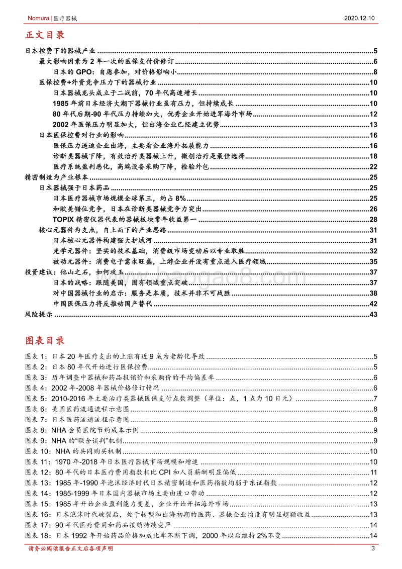 医疗器械行业：日本器械如何突围医保压力.pdf_第3页