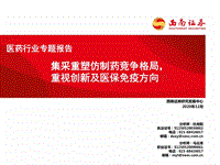 医药行业专题报告：集采重塑仿制药竞争格局，重视创新及医保免疫方向.pdf