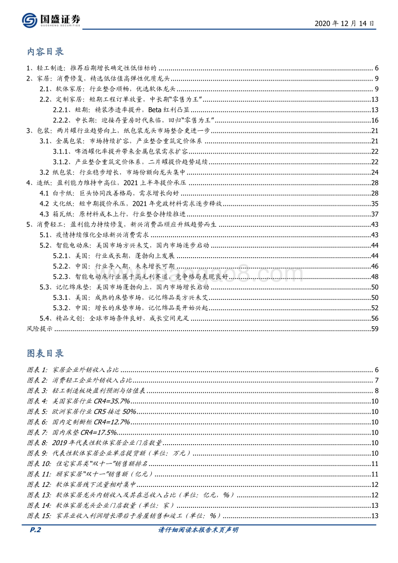 轻工制造行业策略：精选低估优质龙头，关注疫情受损优质标的弹性.pdf_第2页