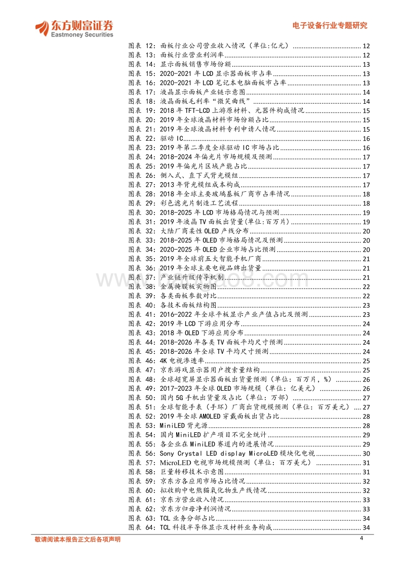 电子设备行业专题研究：面板产业景气度提升，关注产业链协同发展.pdf_第4页