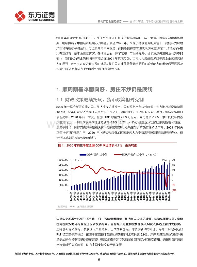 2021年房地产行业策略报告：雪尽马蹄轻，竞争格局改善推动估值中枢上移.pdf_第5页