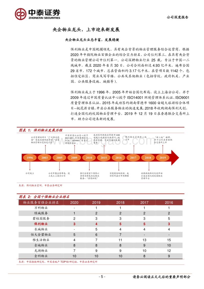 保利物业：央企物业龙头，公共物业助力“大物业”战略.pdf_第5页