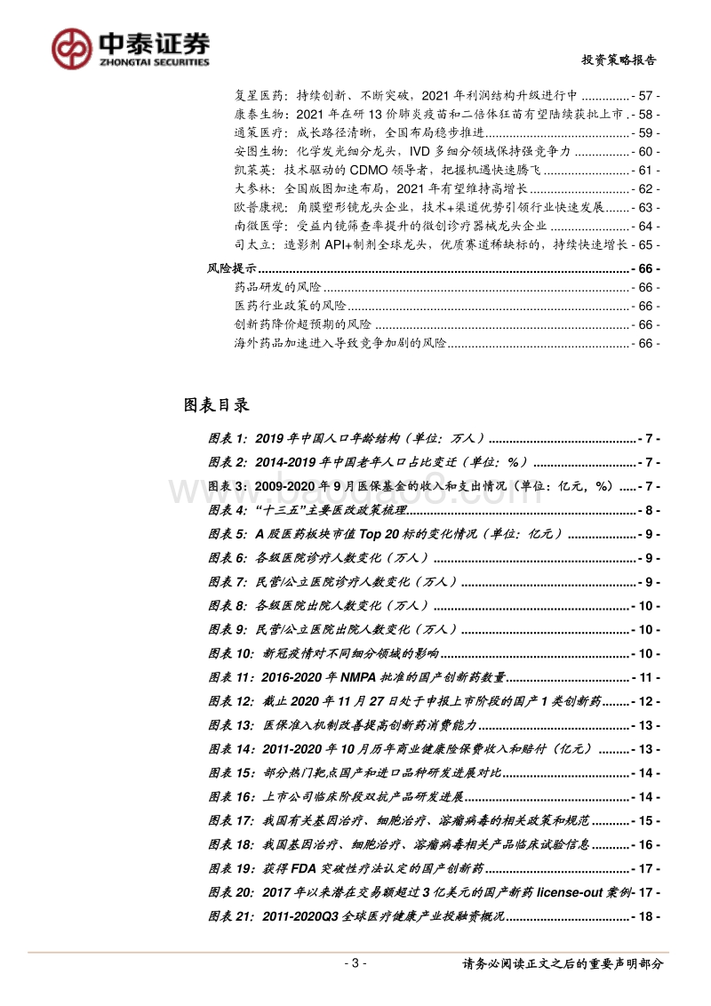 医药生物行业2021年度投资策略报告：创新创造价值，寻找医药中的马拉松选手.pdf_第3页
