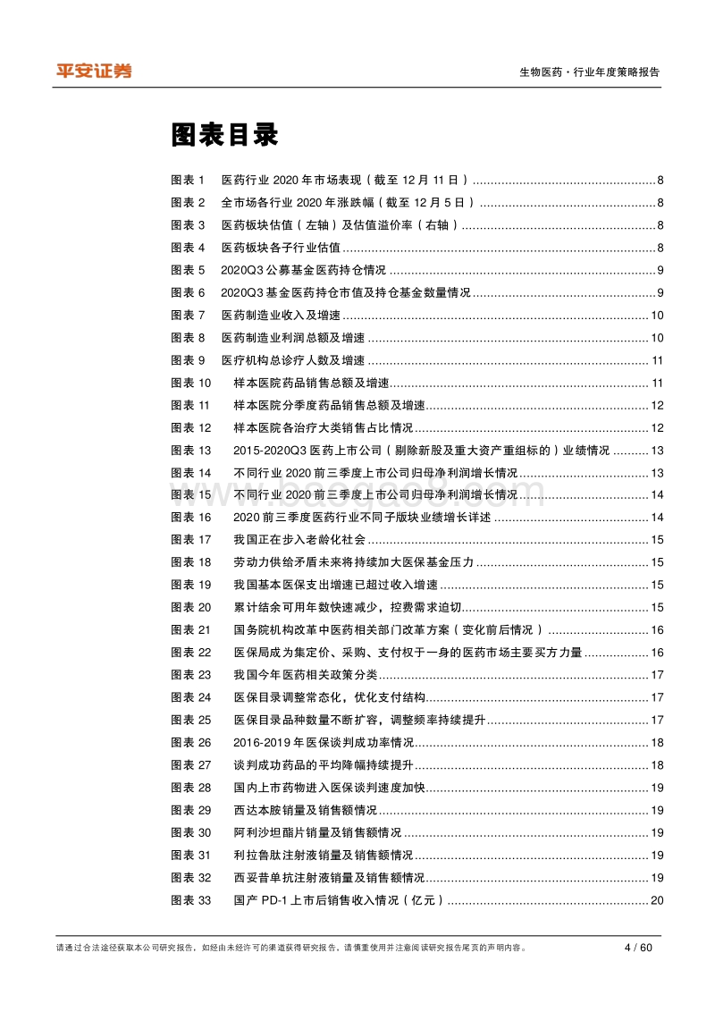 生物医药行业2021年度策略报告：医保控费为行业主旋律，寻找高景气细分领域.pdf_第4页