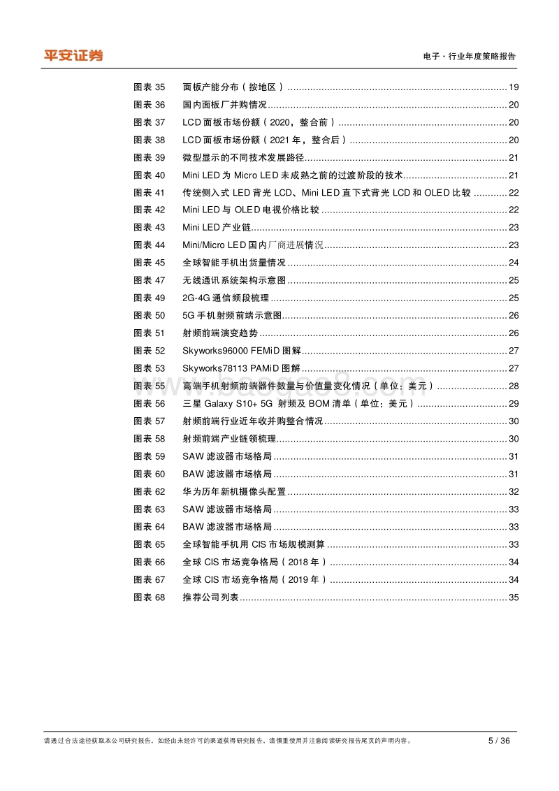 电子行业2021年度策略报告：芯屏自主，5G已来.pdf_第5页