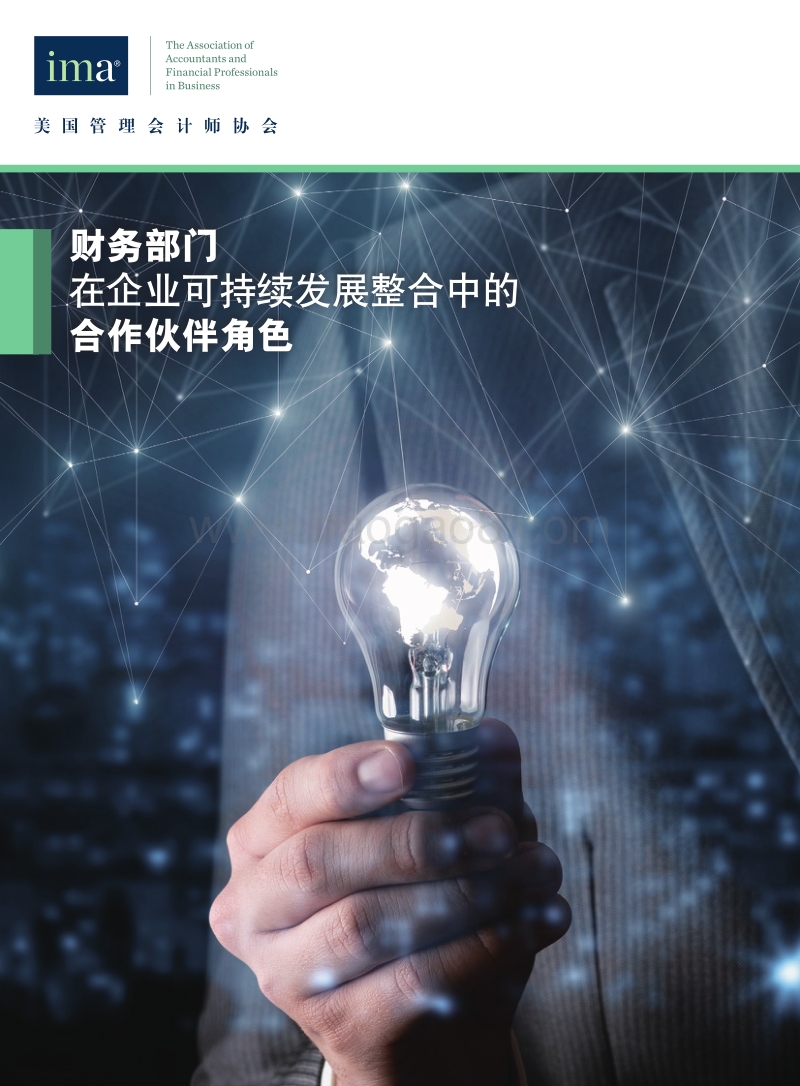 财务部门在企业可持续发展整合中的合作伙伴角色.pdf_第1页